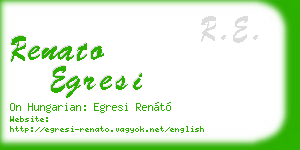 renato egresi business card