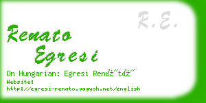 renato egresi business card